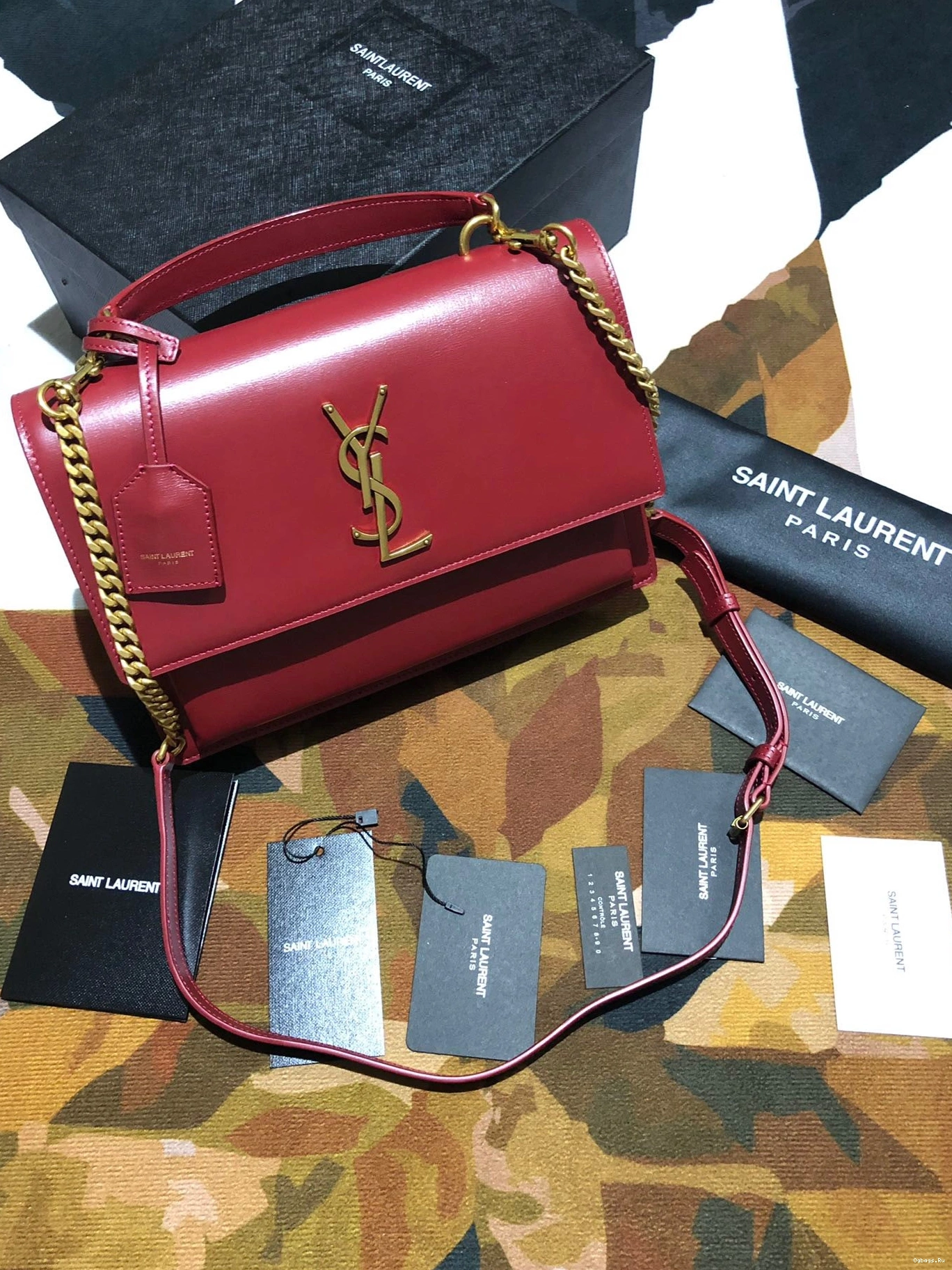 LEATHER SMOOTH SUNSET YSL SATCHEL MEDIUM IN 0721